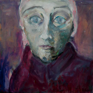 Christine Lavant I, 2007, oil/canvas, 50x50cm
