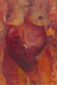 Torso lebensspendend, 2003, oil/canvas, 120x60cm
