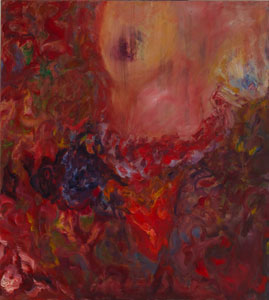 versinken, 2002, oil/canvas, 100x90cm