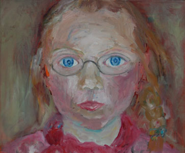 Blondes Mädchen, 2007, oil/canvas, 50x60cm