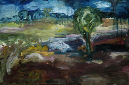 Nachtlandschaft, 2006, oil/canvas, 80x120cm