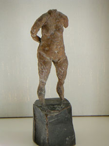 Stehend torsiert, 2004, bronze, size 13,5cm