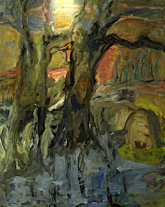 An den Mond, 2007,oil/canvas 120x110cm